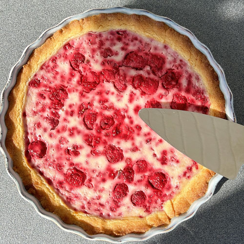 Krämig Hallonpaj