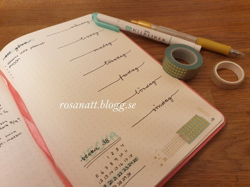 Septembervecka i min Bullet Journal