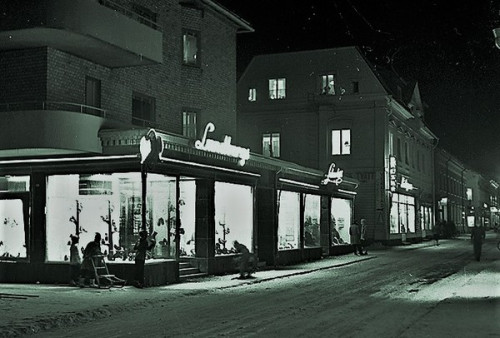 Lundbergs skor, Storgatan, Piteå/ 1952