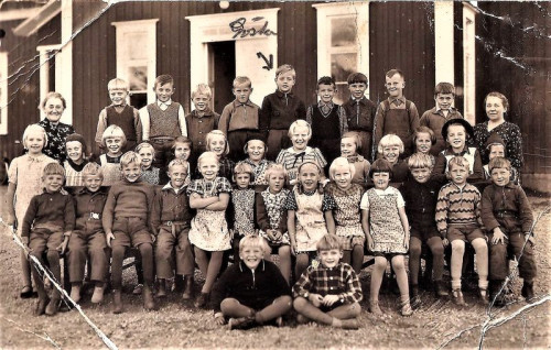 Klassfoto av elever födda 1931