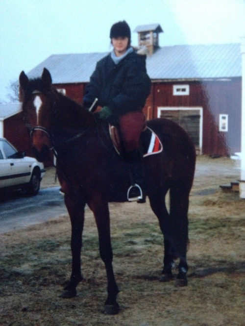 Veckan som gick och tankar tillbaka på Pia, en häst jag hade i början av -90 ...
