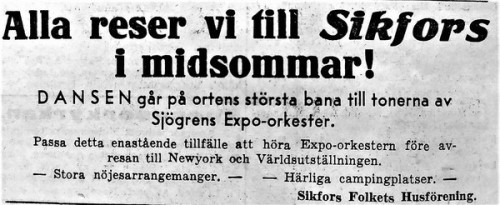 Midsommar i Sikfors 1939-06-22