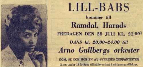 LILL-BABS & Arno Gullbergs orkester i Ramdal, Harads