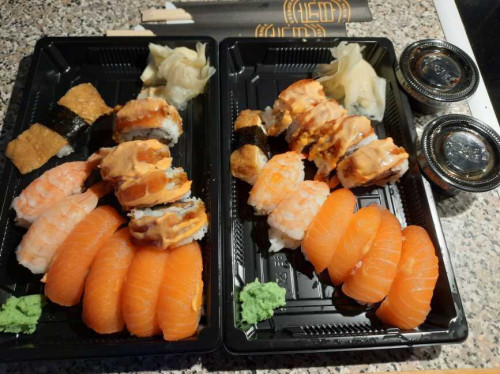 Sushi till middag, köpt via karma-appen...
