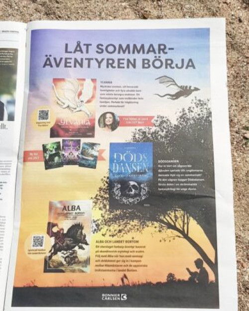 Fantasyböcker  på helsida i DN