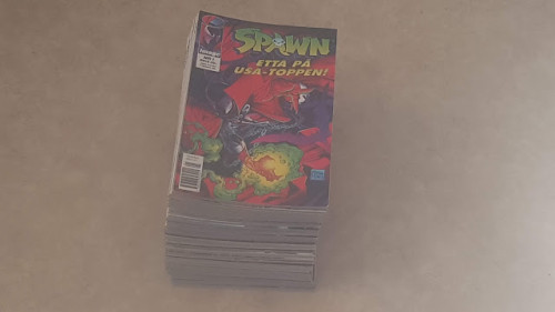 The complete collection of SPAWN in Swedish plus WITCHBLADE with Medieval SPAWN!