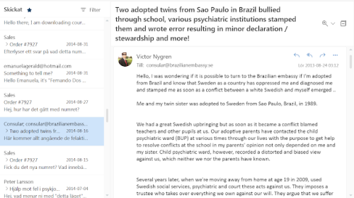 Two adopted twins from Sao Paulo in Brazil bullied through school, various ps...