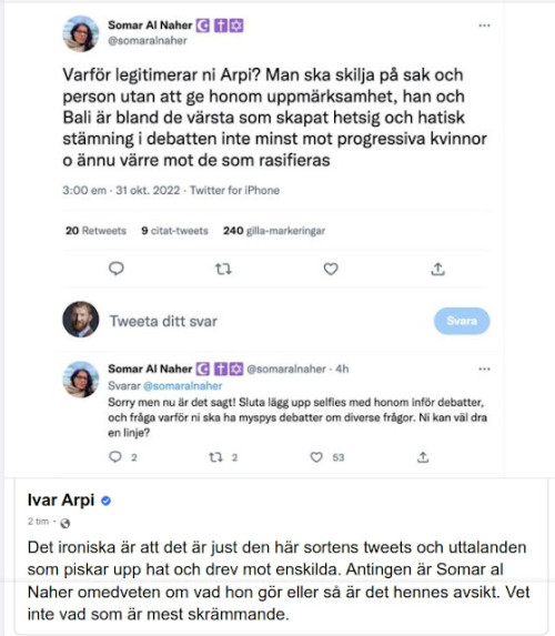 Hatets apostlar är sannerligen samlade på Aftonbladet!