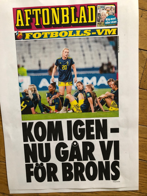 Svenskarnas kamp om VM bronset.