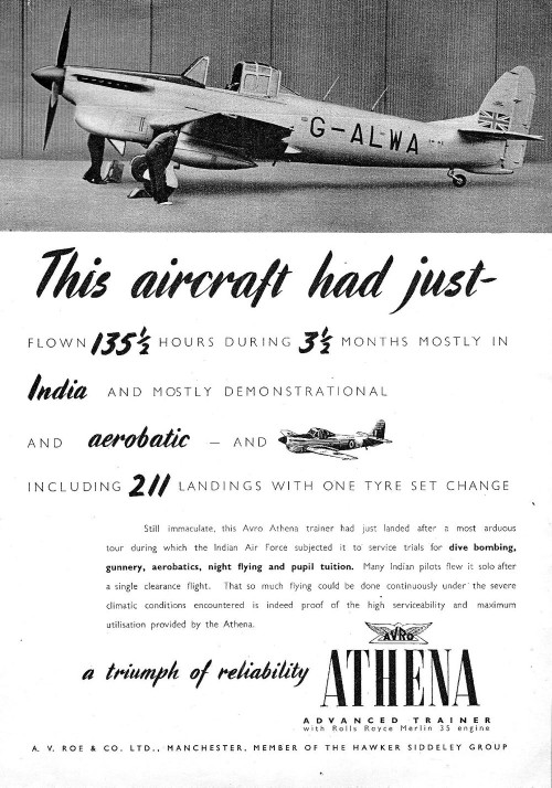 1950 Avro Athena
