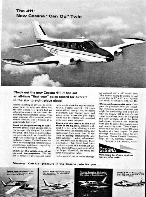 1966 Cessna 411