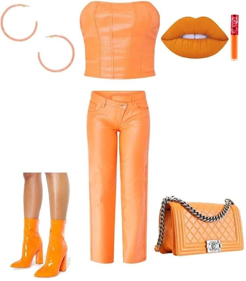 SHOPLOOK - ORANGE FALL OUTFIT 